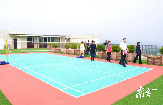 連州市人才驛站建設面積約1500平方米，功能齊全，配套完善。圖為健身運動場。黃津 攝