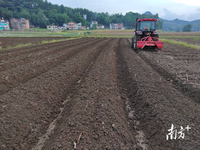 東方紅農(nóng)耕機(jī)正在試運(yùn)作。